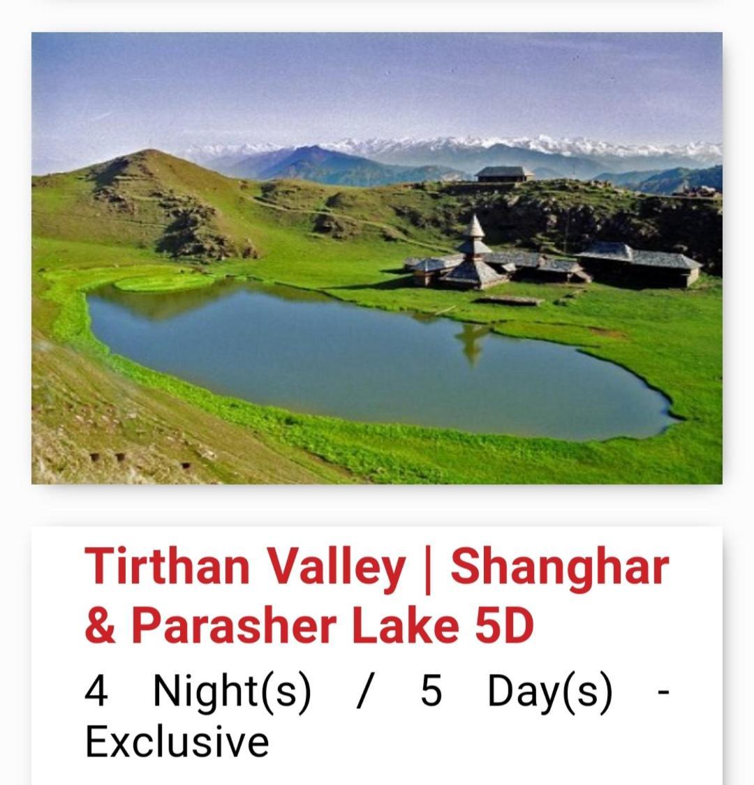 Tirthan Crest Homestay Banjār エクステリア 写真