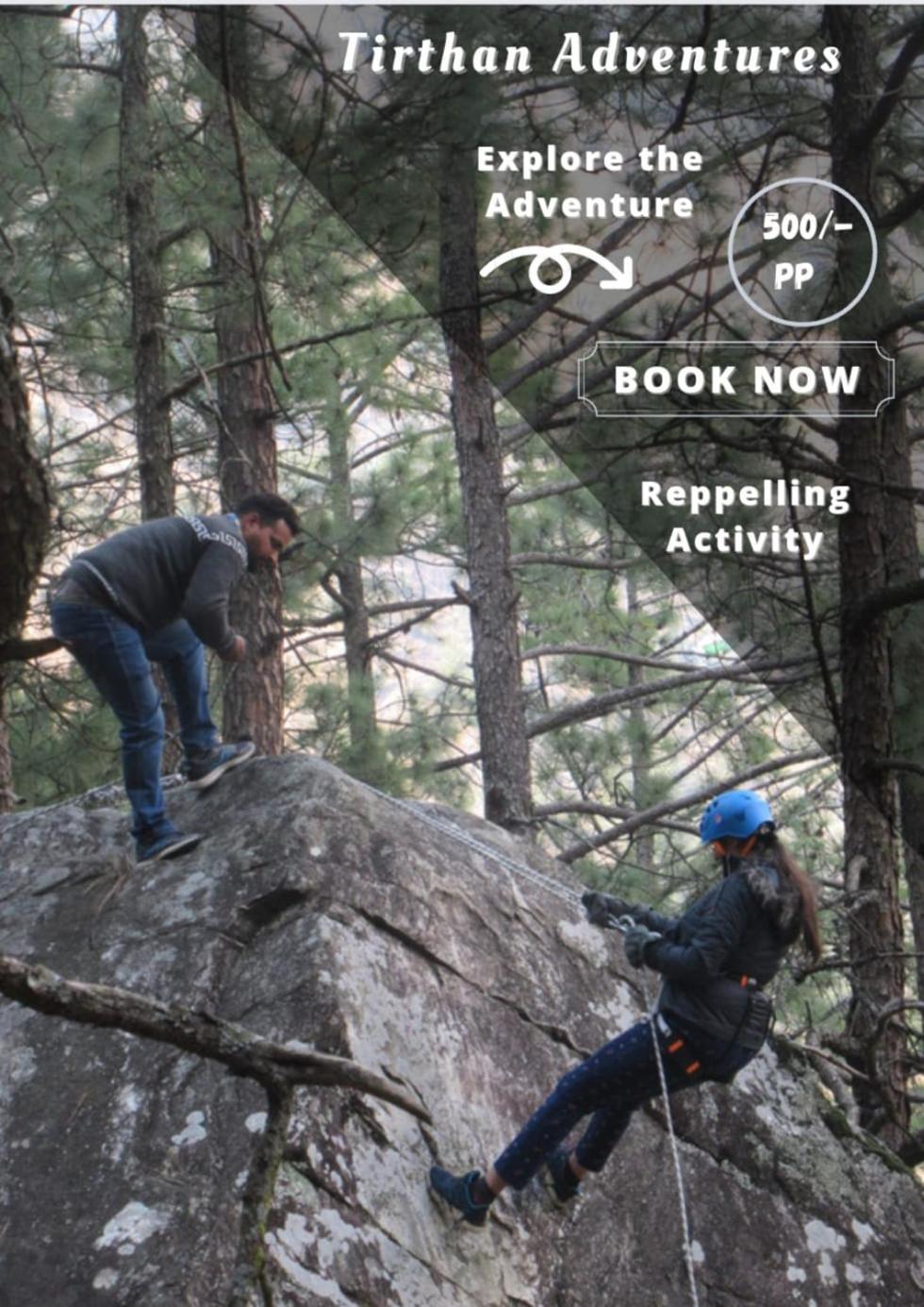 Tirthan Crest Homestay Banjār エクステリア 写真