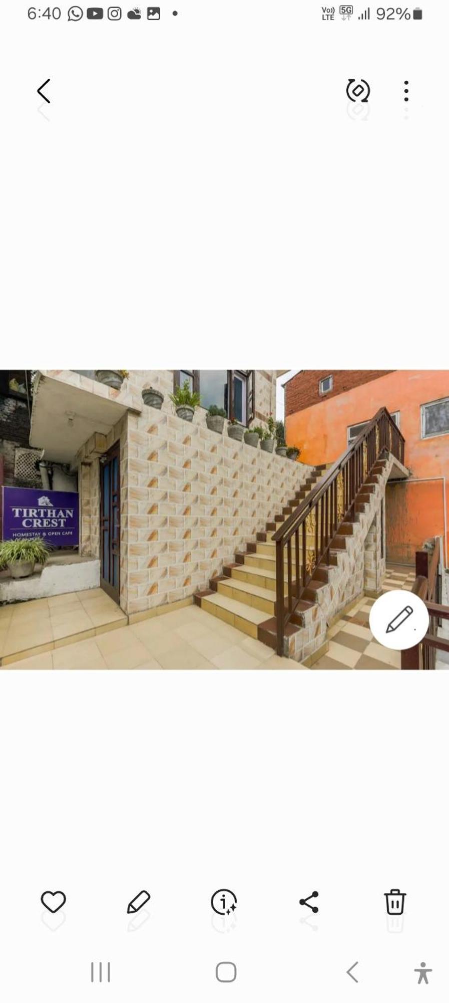 Tirthan Crest Homestay Banjār エクステリア 写真